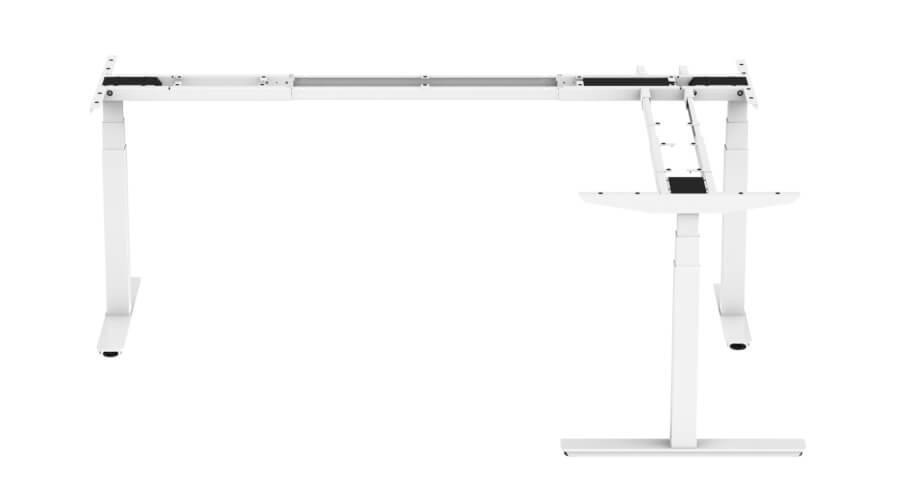 L-Shaped Adjustable-Height Desk Frame | TEK02