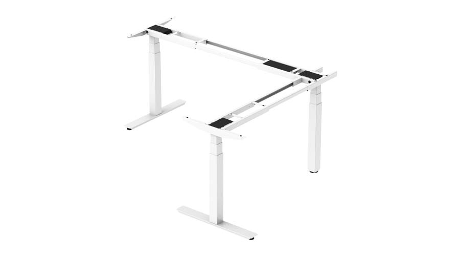 L-Shaped, Three-Leg Height-Adjustable Desk Kits | TEK26 - TiMOTION